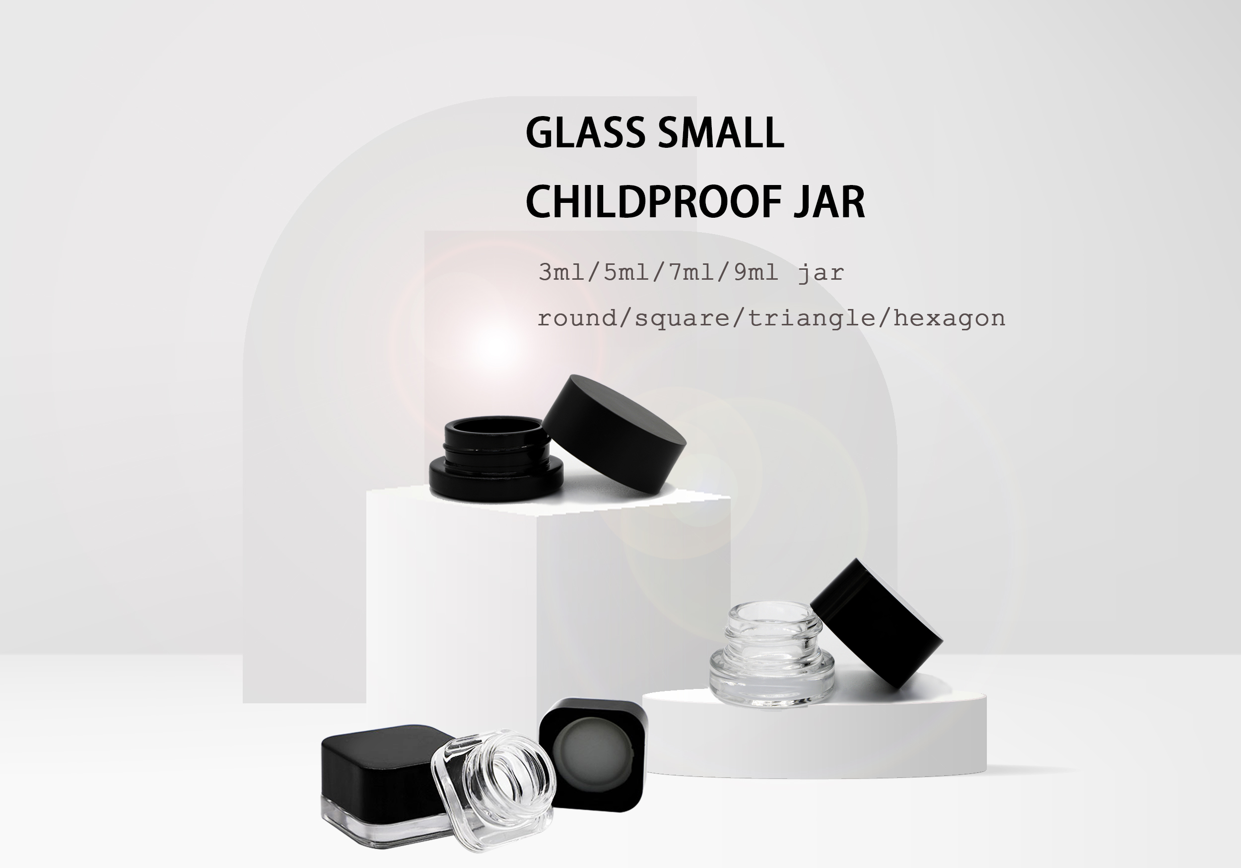 concentrate glass jars