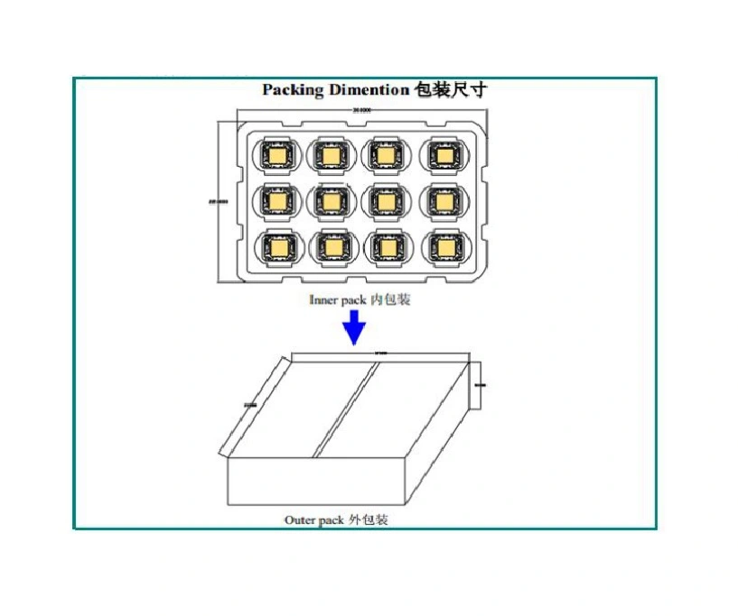 led factory make and sell cob blue 465nm high power 10w led chip