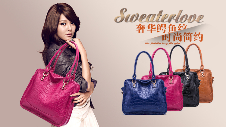 Distribution PU leather women handbags with cheapest price
