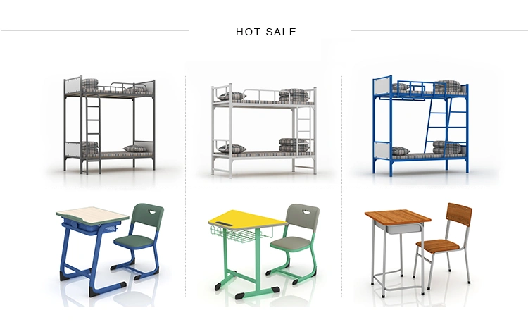 School furniture metal school double bed, dormitory bed, steel bunk bed