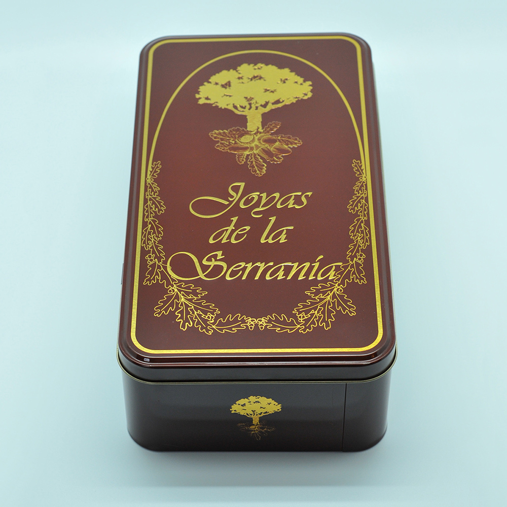 Luxury OEM rectangle big and small metal tin box set for gift