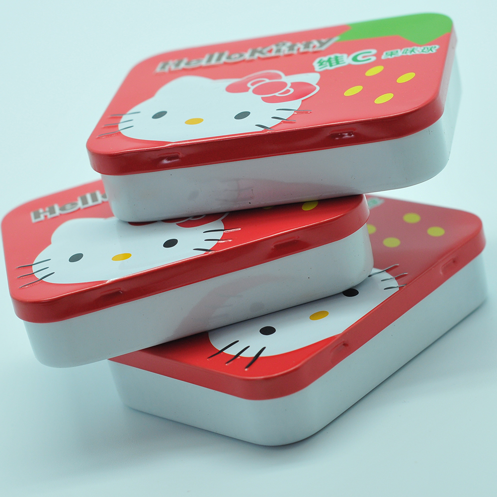 Colorful design oem flip small tin metal jewelry box