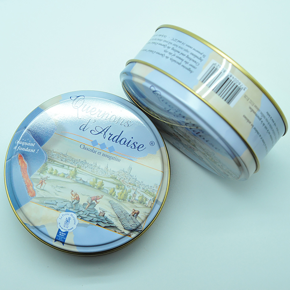 Direct factory decorative customized round metal cookie tins from China