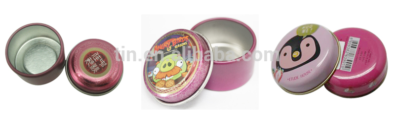 circle tin box