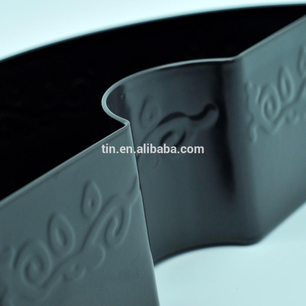 Wholesale empty table matte black candle tin containers