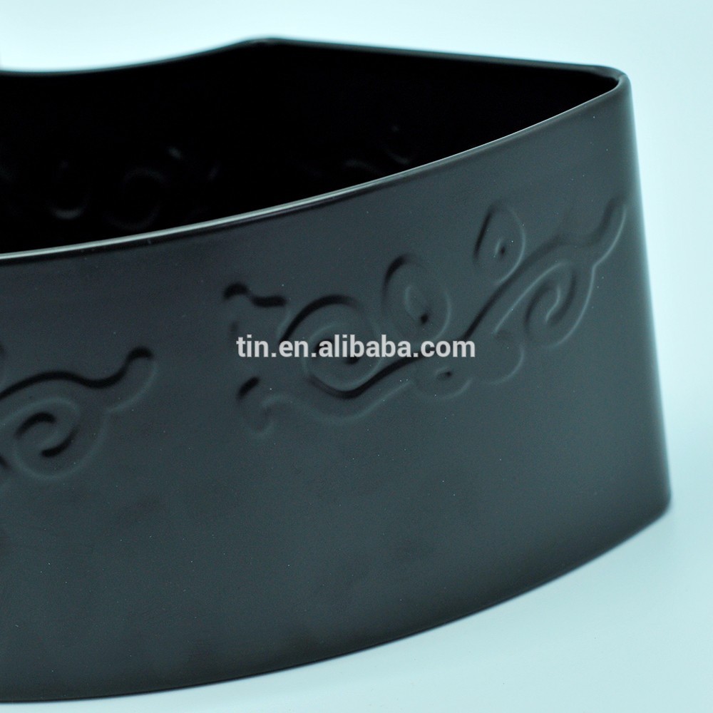 Wholesale empty table matte black candle tin containers