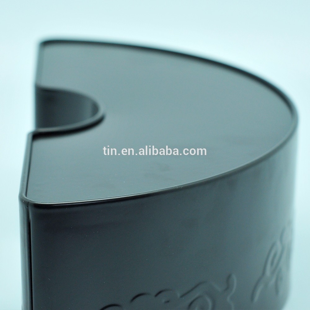 Wholesale empty table matte black candle tin containers