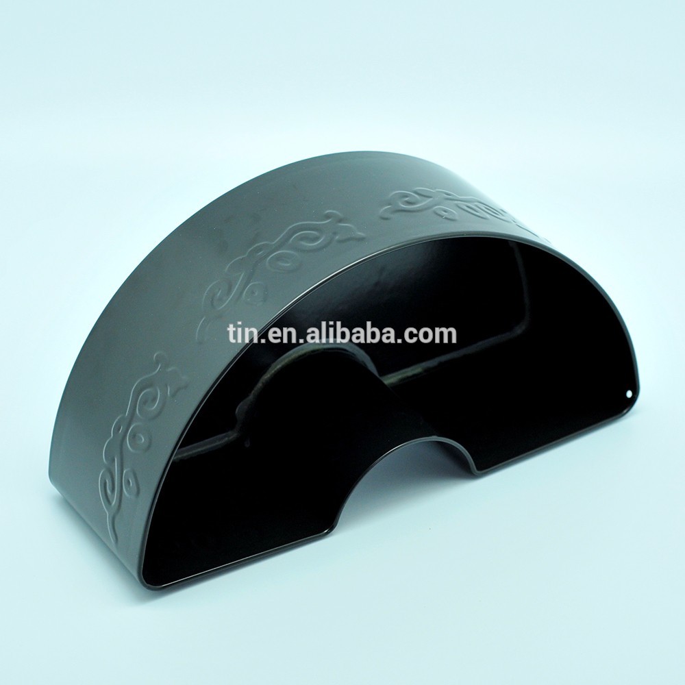 Wholesale empty table matte black candle tin containers