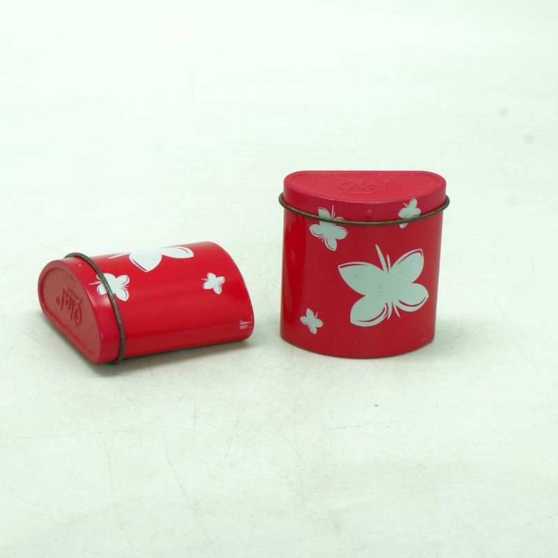Half round custom small metal tin boxes with full printing