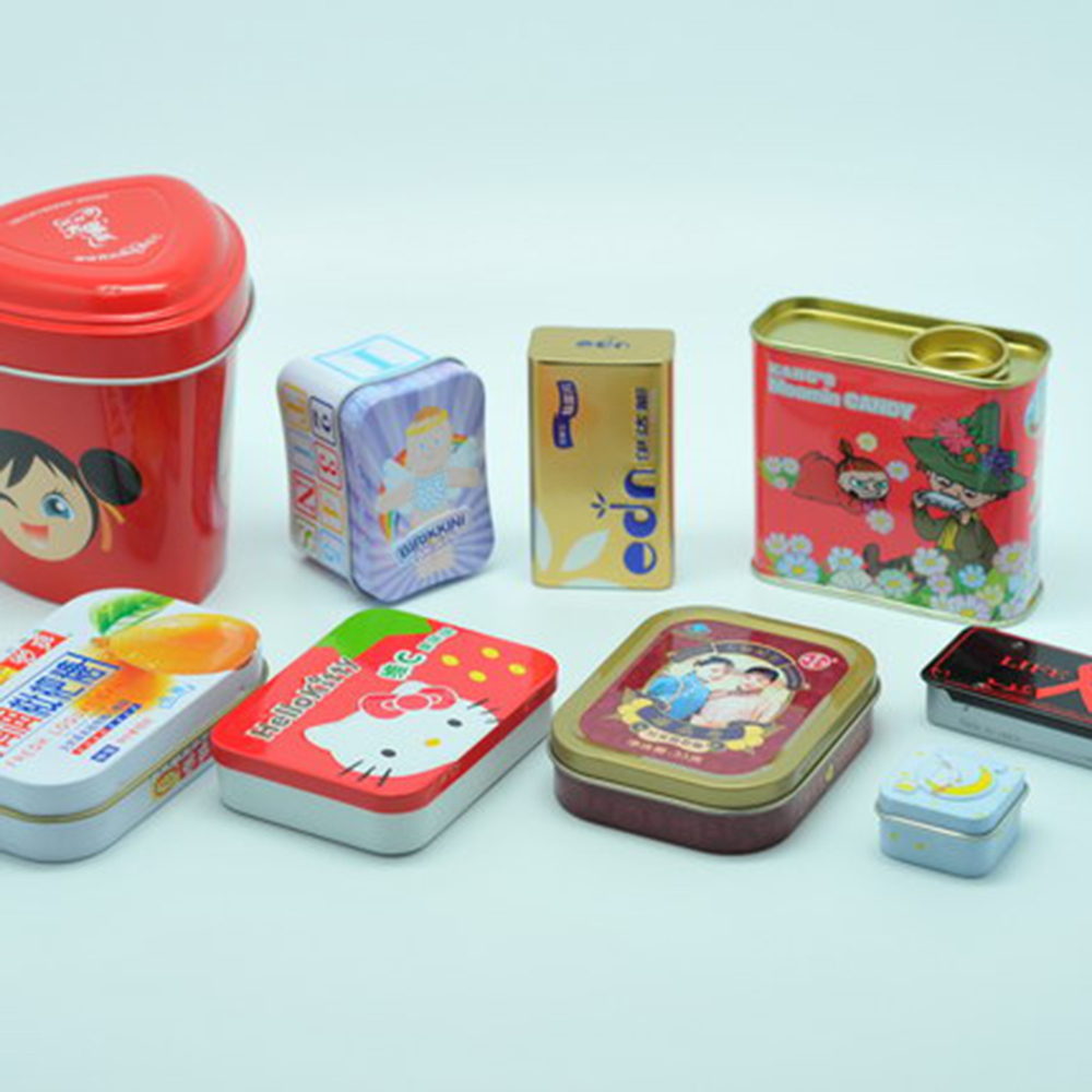 Exquisite fancy luxury metal tin chocolate box for packaging