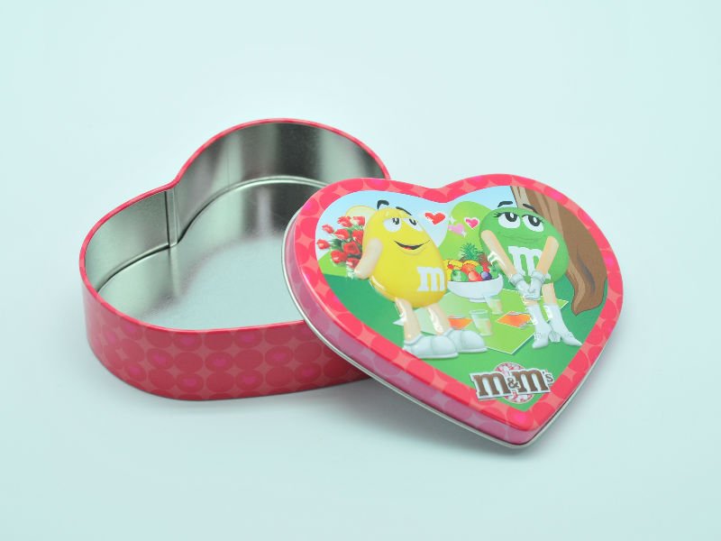 custom printed wedding favor metal box tin