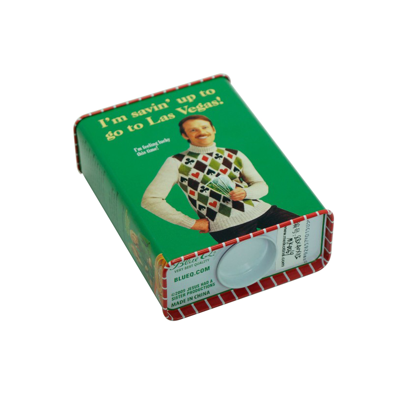 Cheap Rectangle Unbreakable Tin Coin Money Bank With Slot