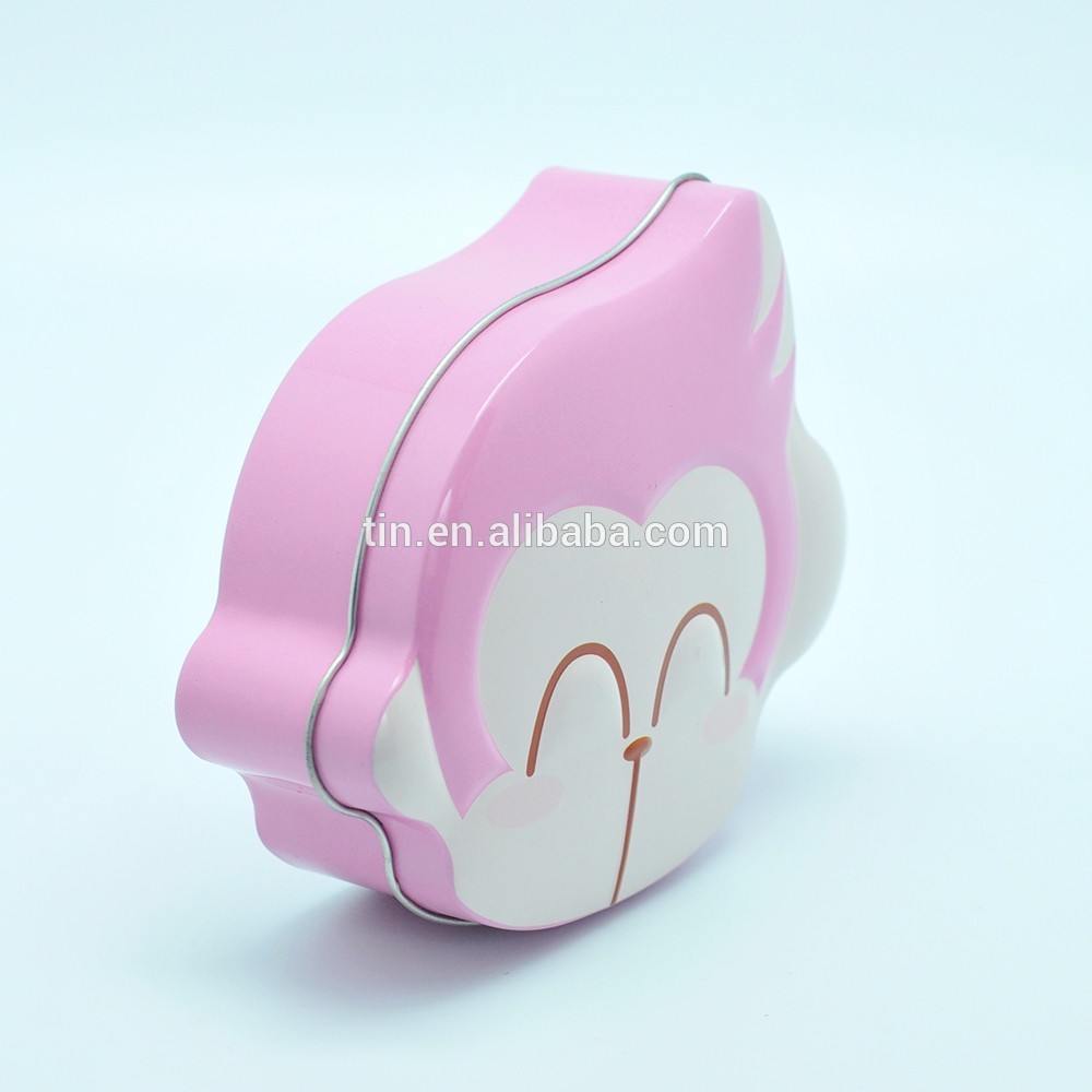 Food grade monkey shaped embossed printing tin jar