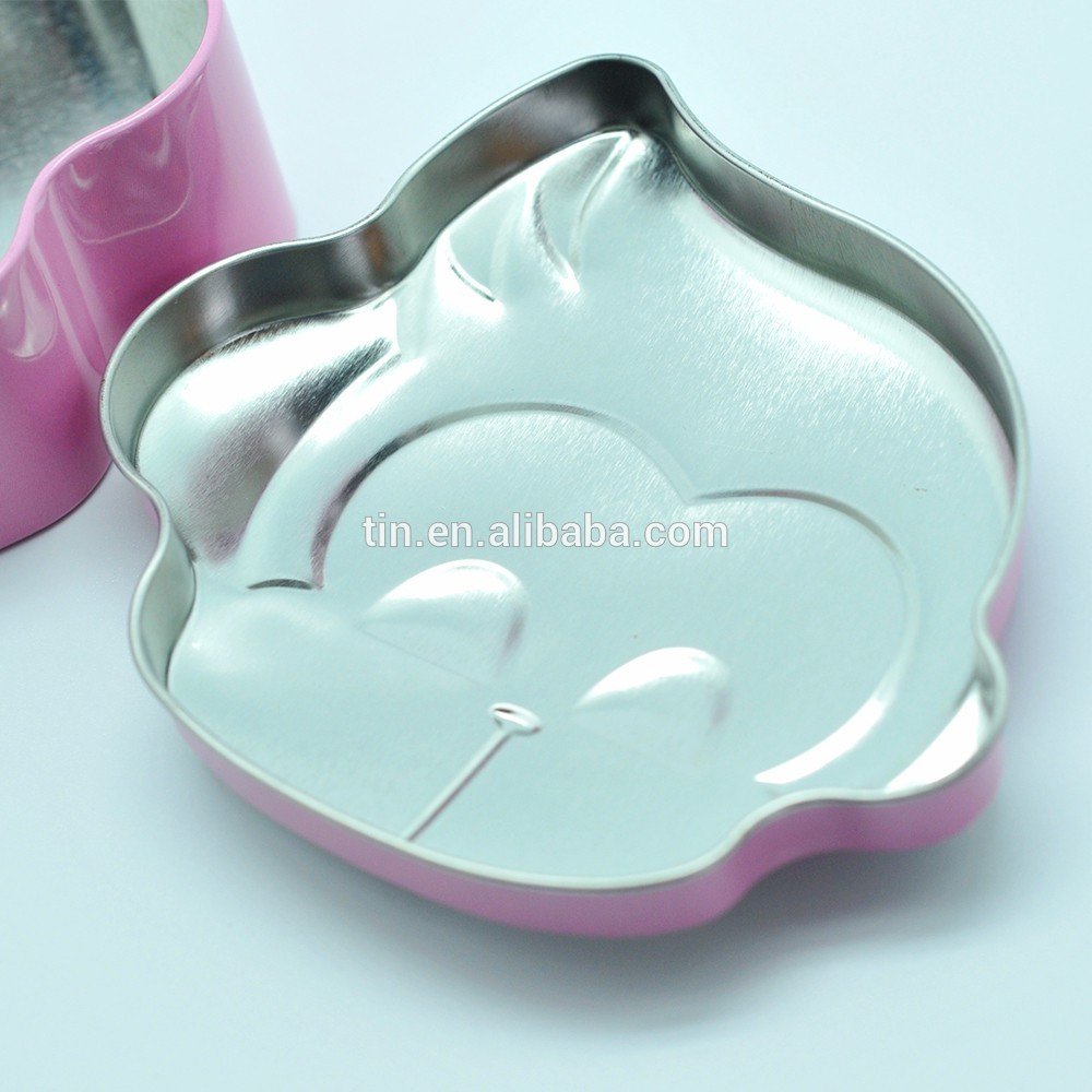 Food grade monkey shaped embossed printing tin jar