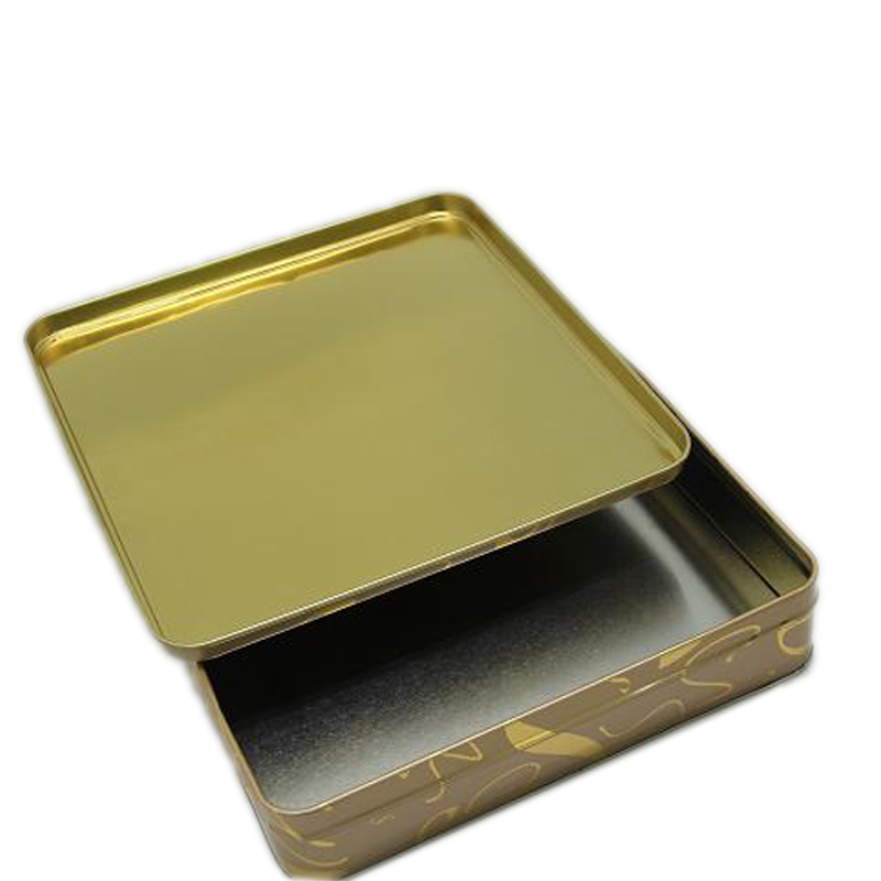 Wholesale square sanitary pad tin box with customized painting