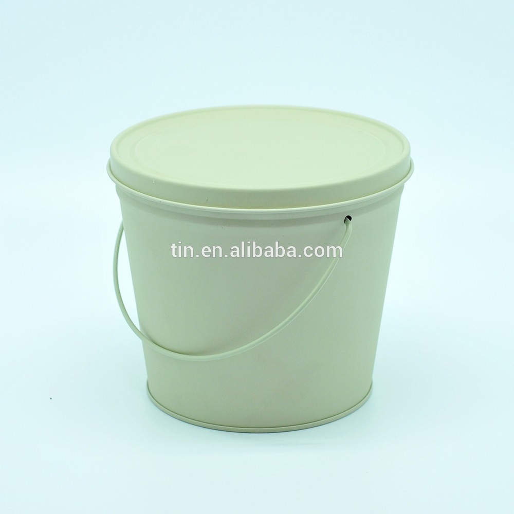 Custom cinema movie souvenir gift tinplate bucket for popcorn