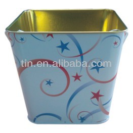Custom round metal tin wine bucket for beer