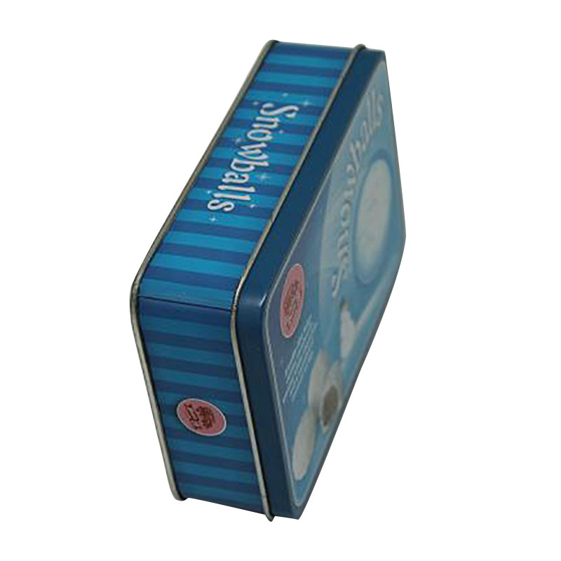 Rectangle metal personalized tin box for danish butter cookies