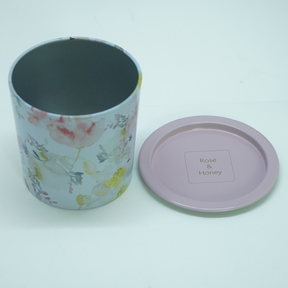 Blue CMYK customized refine tin jewellery box for girl