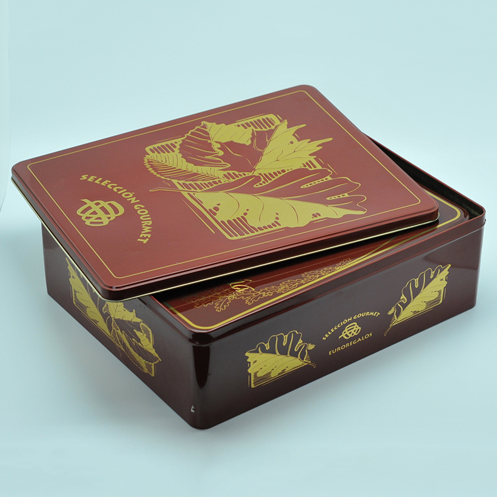 Luxury big and small size hanged can tin packaging boxes