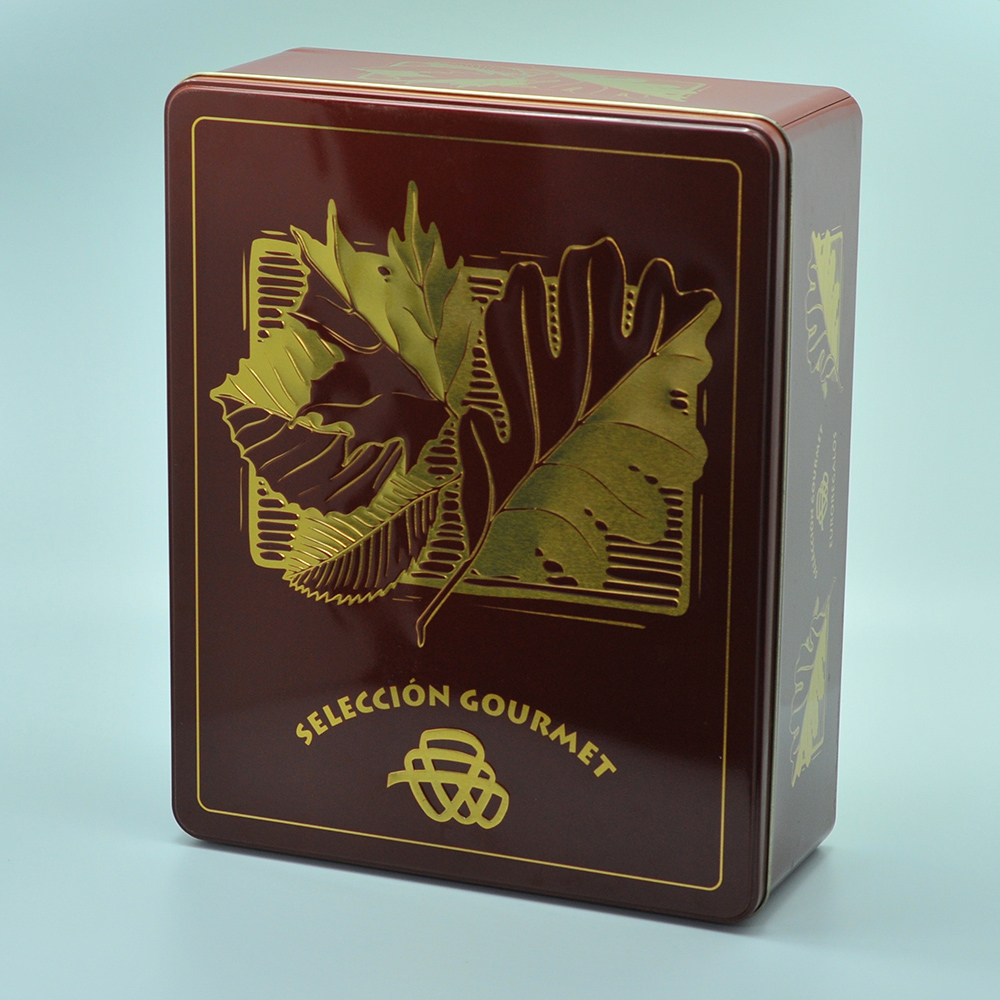 Luxury big and small size hanged can tin packaging boxes
