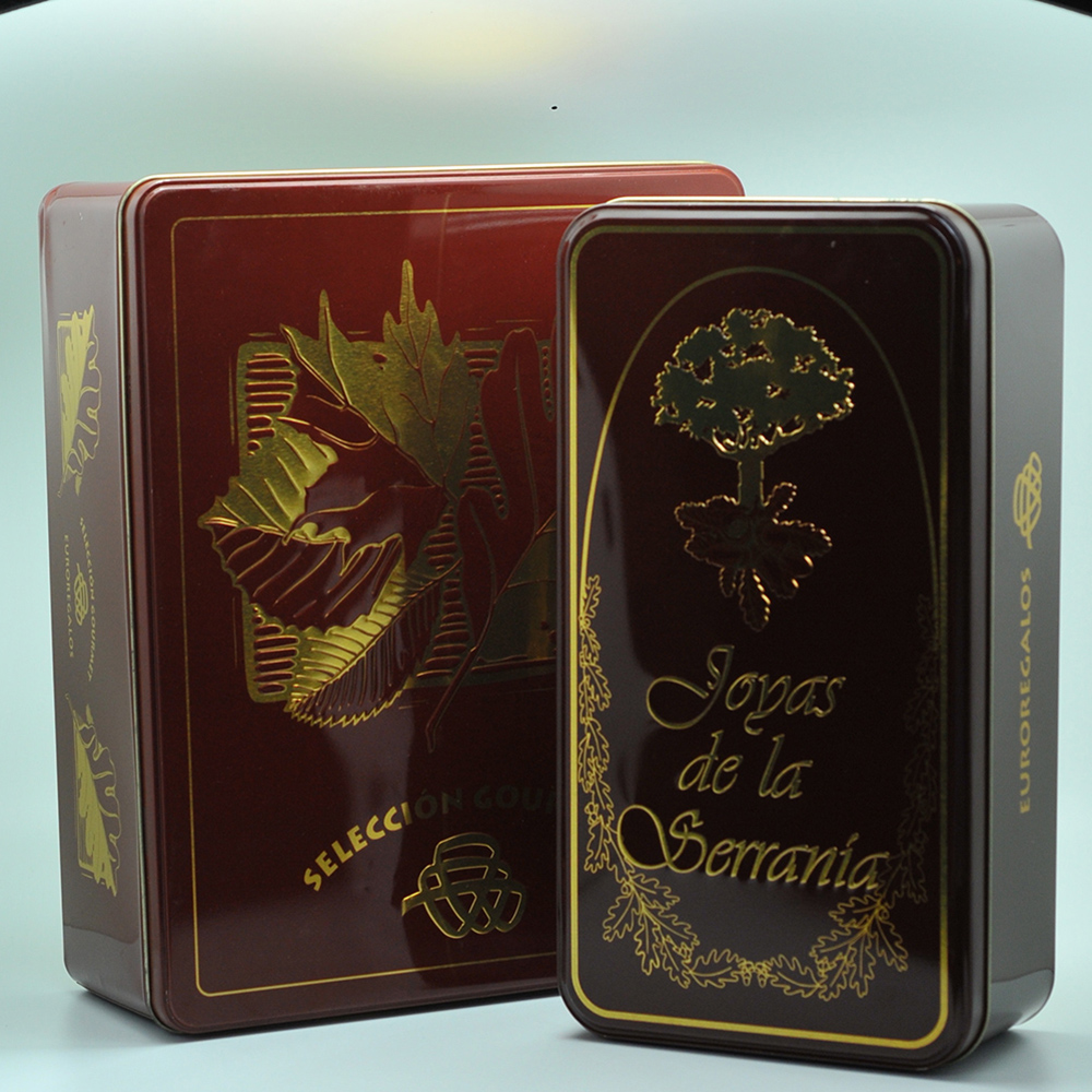 Luxury big and small size hanged can tin packaging boxes