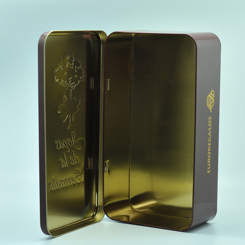 Luxury big and small size hanged can tin packaging boxes