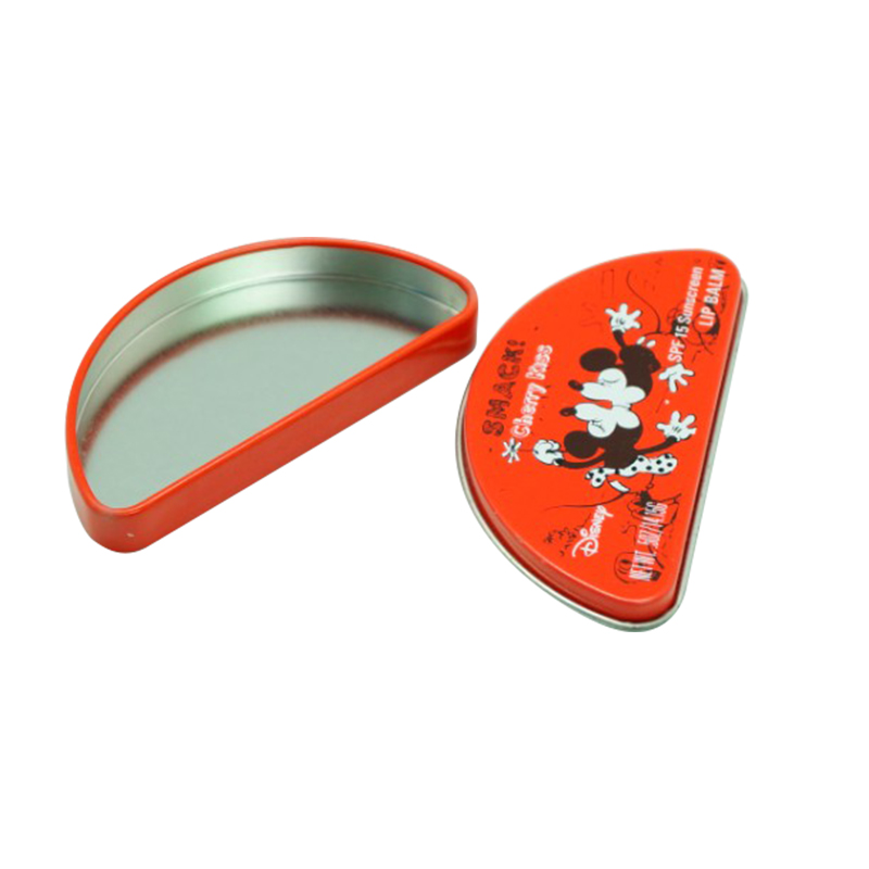 Half round shape printing mini tin gift box for candy