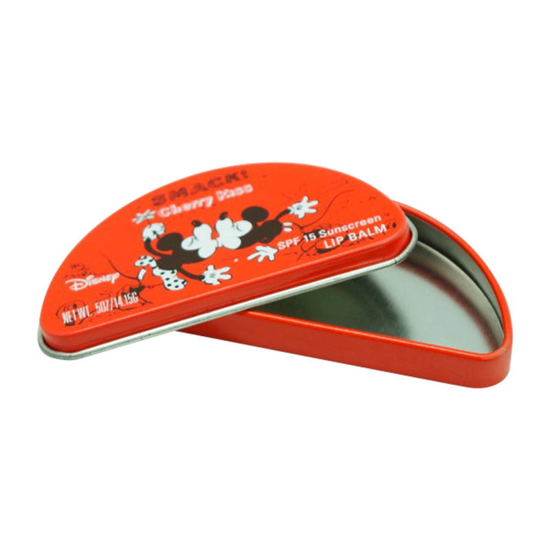 Half round shape printing mini tin gift box for candy