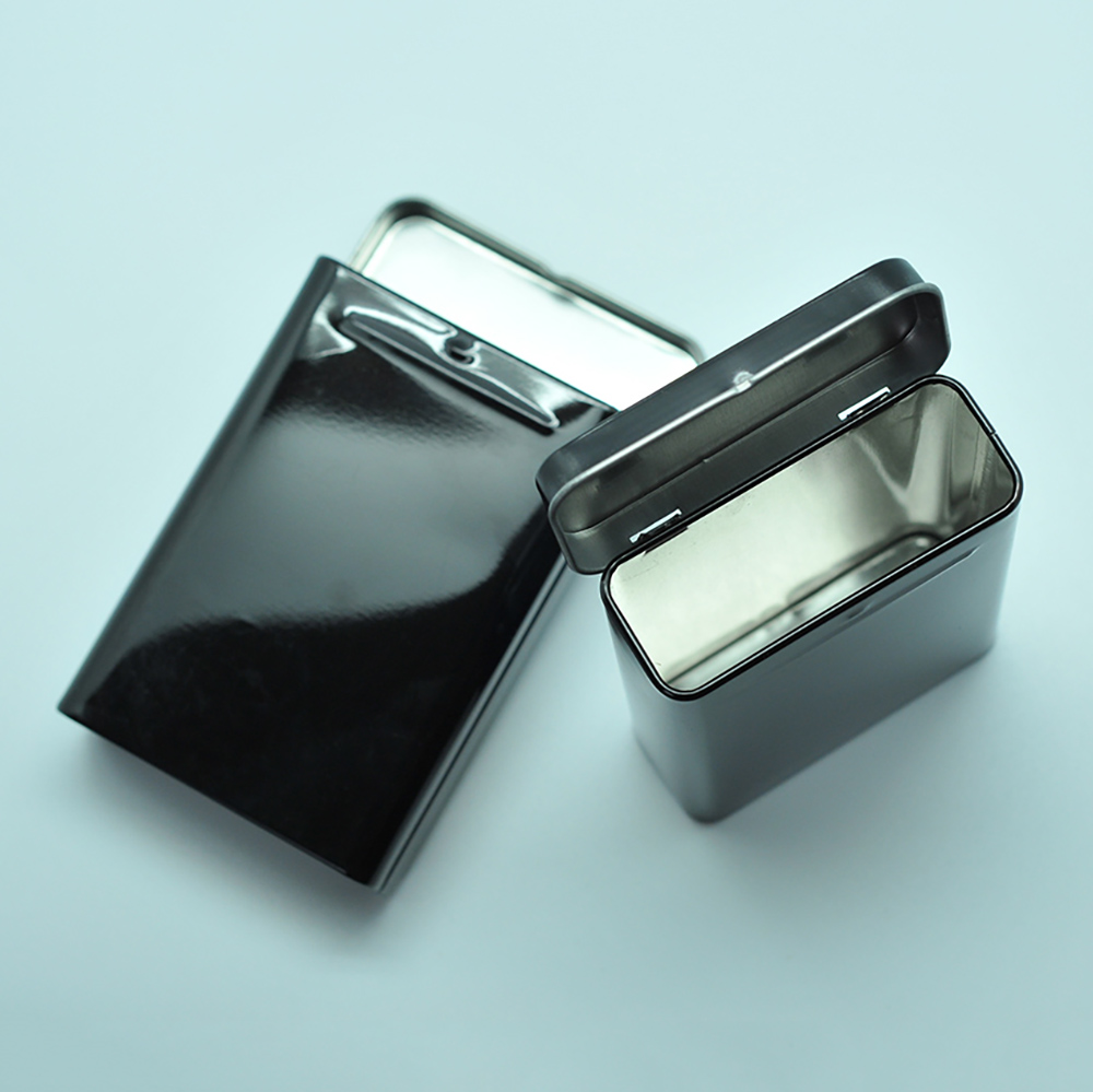 CMYK custom logo rectangle metal tin snus cans for carrying