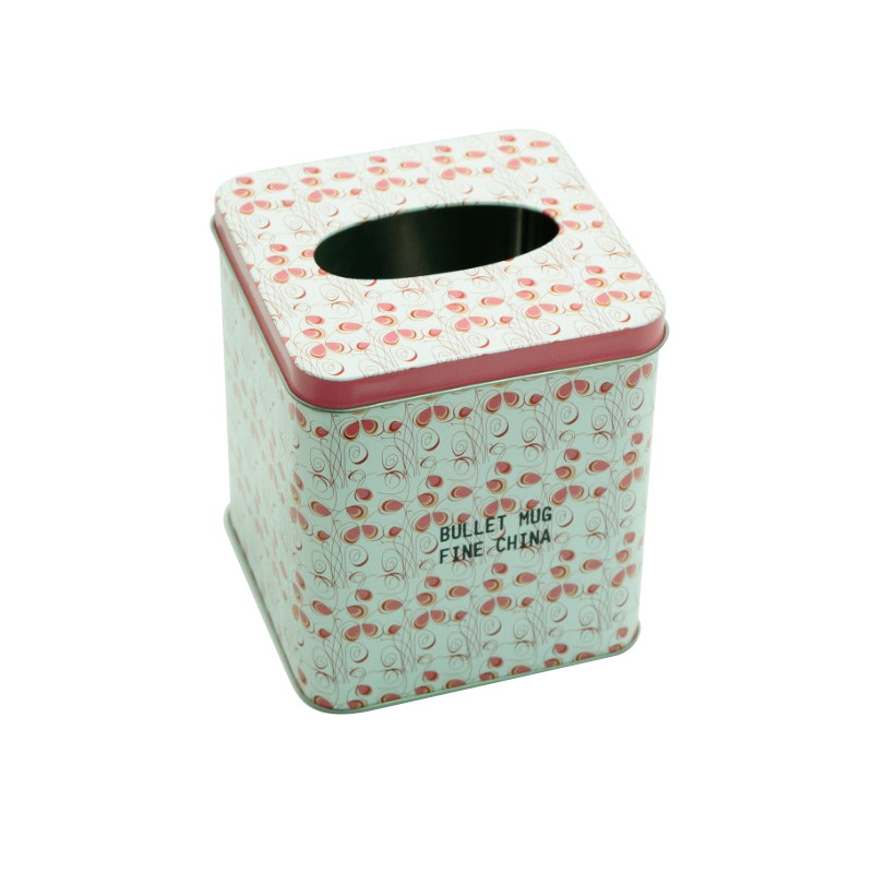 Printing square napkin holder cheap tissue tin box for home