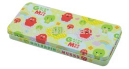 Custom Printed Metal Tin Pencil Cases with Hinge