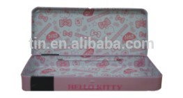 Custom Printed Metal Tin Pencil Cases with Hinge