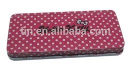 Custom Printed Metal Tin Pencil Cases with Hinge