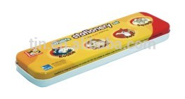 Custom Printed Metal Tin Pencil Cases with Hinge