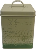 lunch metal box with handle and clasp