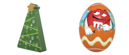 Custom fancy Star shaped gift packaging tin box