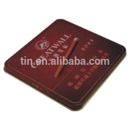 custom printed cigar tin box with hinge