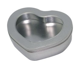 Hot sell metal wedding candy tins heart shaped mint box for promotion