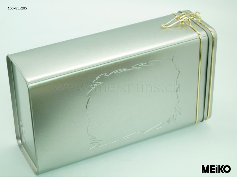 Top food grade square metal tin boxes for tea coffee gift