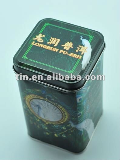 Top food grade square metal tin boxes for tea coffee gift