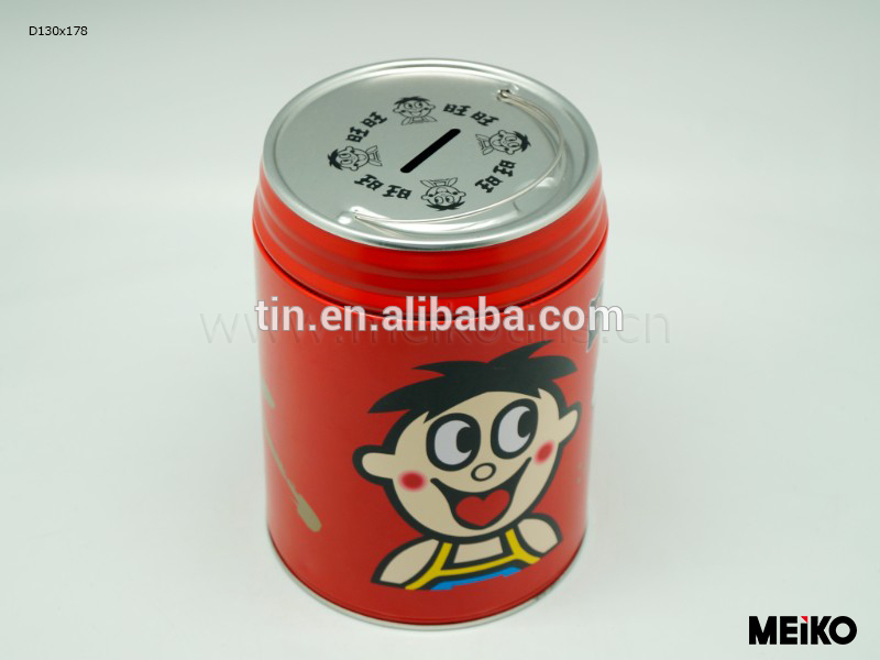 Coin can money box tin can coin bank collection boxes
