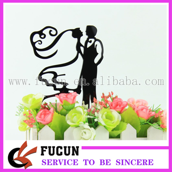 Black dance couples acrylic cake topper.jpg