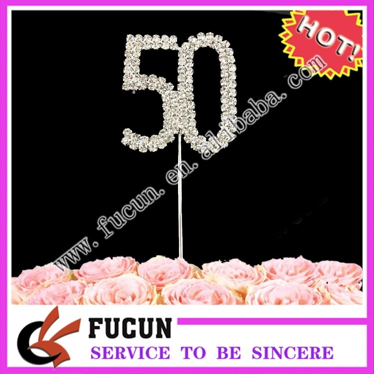 sparkling crystal cake topper