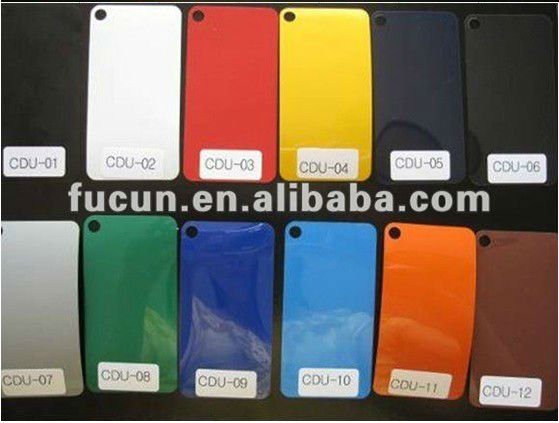 PU color chart 1