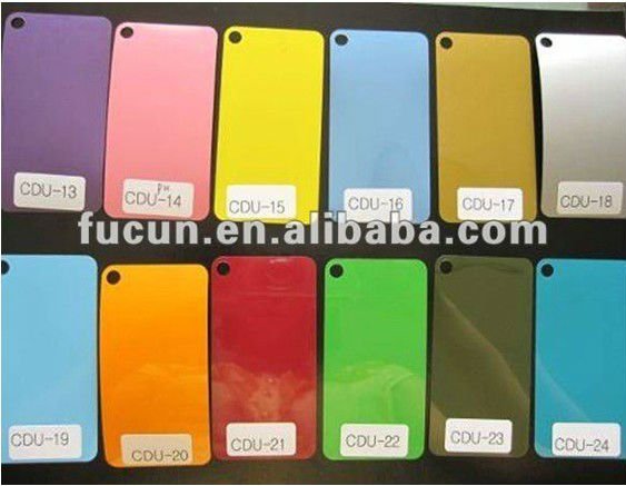 PU color chart 2