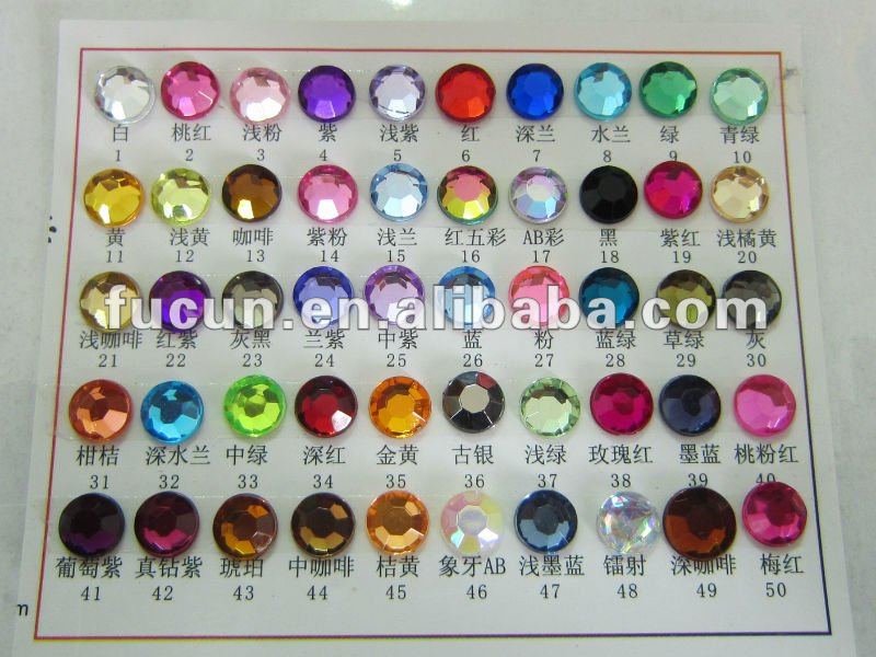 acrylic color chart