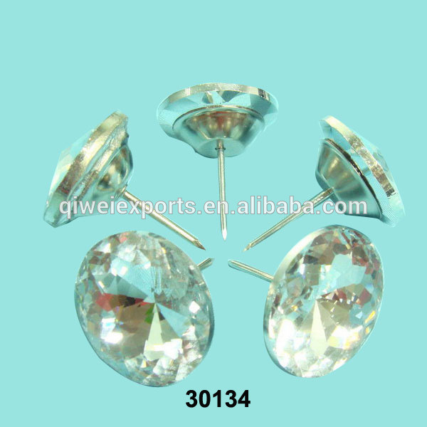 30134 sofa crystal nail tack pin crystal pin for sofa