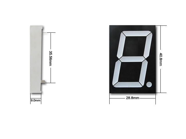 Keming Led Seven Segment Display 12 Inch 1 Digit 7 Segment Led Display Kem 12011 Bsr 6923