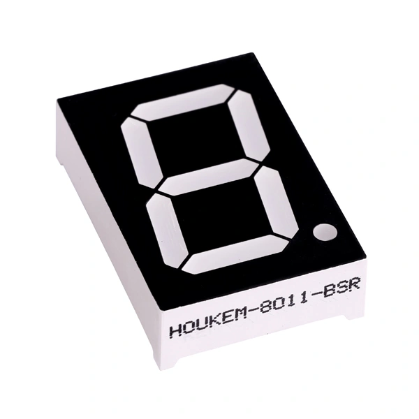 Amber 0.8'' 7 segment display single digit 0.8 inch orange seven segment HOUKEM-8016-BA